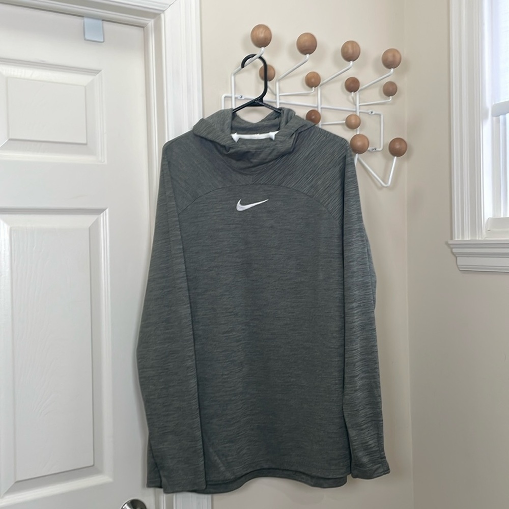 Nike - Center Swoosh Hoodie - Grey - Large